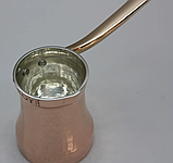 Турка джезва SOY мідна з посрібленням 85 мл, фото 4