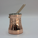 Турка джезва SOY мідна з посрібленням 440 мл, фото 3