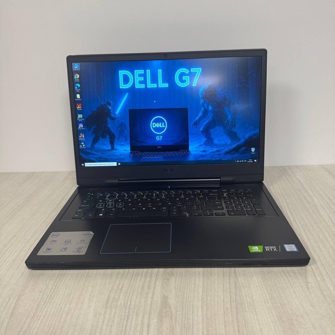 Б/в Ігровий ноутбук Б-клас Dell G7 7790 17.3" 1920x1080| i7-9750H| 16GB RAM| 256GB SSD NVMe+1000GB HDD| RTX 2060 6GB
