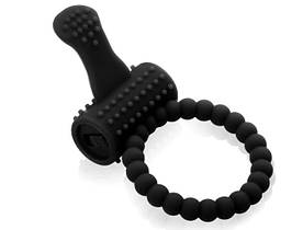 Ерекційне кільце з вібрацією Ring Power Clit з язичком для клітора