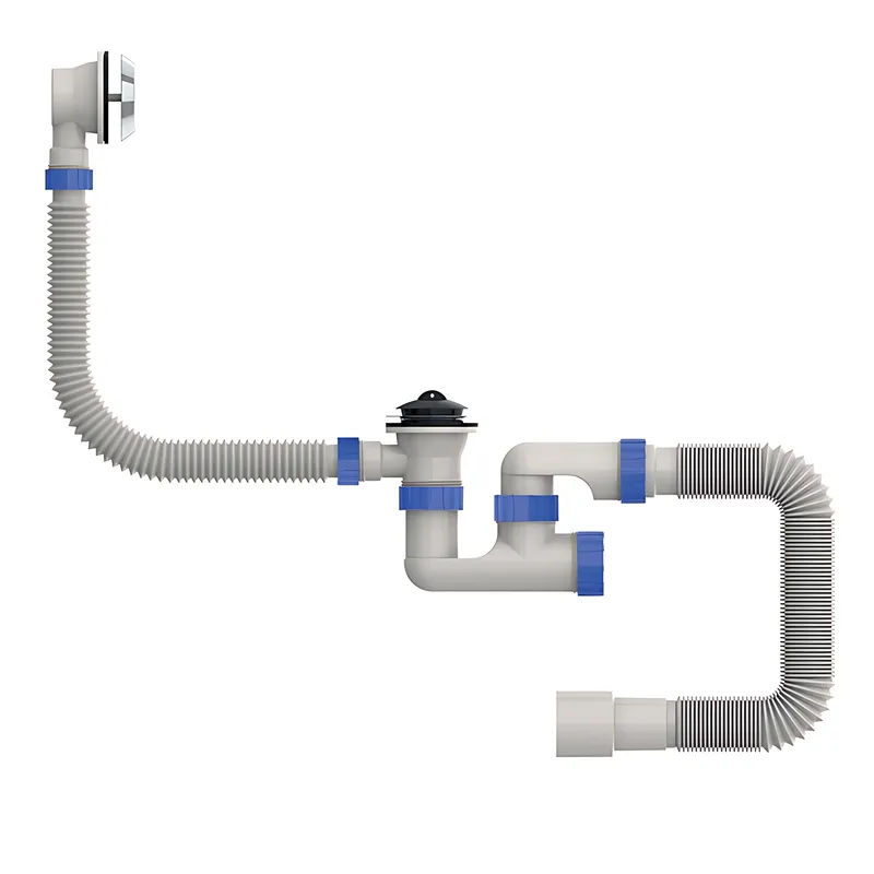 Сифон для ванни Mixxus SV-02-A 1 1/2" з ревізією, випуском і переливом (MI8202), фото 1