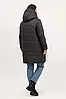Модна довга зимова жіноча стьобана куртка, жіночий пуховик великі розміри, фото 2