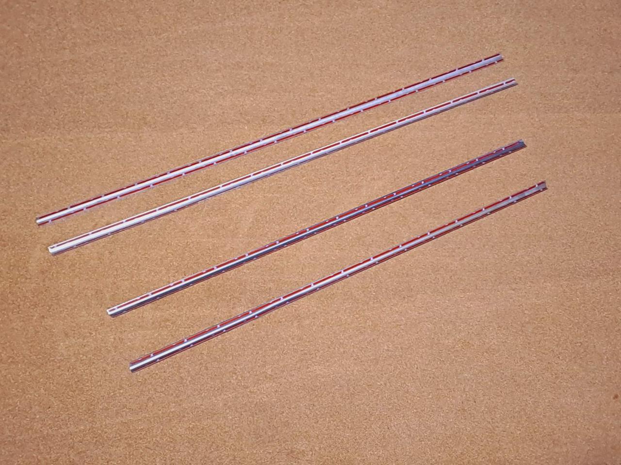 Молдинг дверей комплект 4 штуки (хром) BYD F3, Бид Ф3, Бід Ф3, фото 1