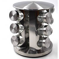 Набір для спецій 12 баночок і підставка Benson BN-176