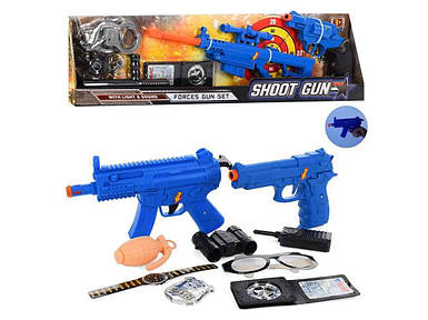 Набір зі зброєю мікс автомат пістолет годинник наручники 696-7-697-2 ТМ METR