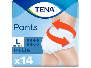 Підгузки-трусики для дорослих Plus р.L 14шт Pants ТМ TENA