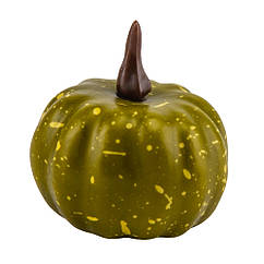 Декоративний гарбузик Осінні барви, зелений, 5,5 см