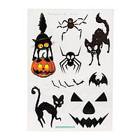 Тимчасове тату Хелловін рандомний вибір дизайну, 10 х 15 см