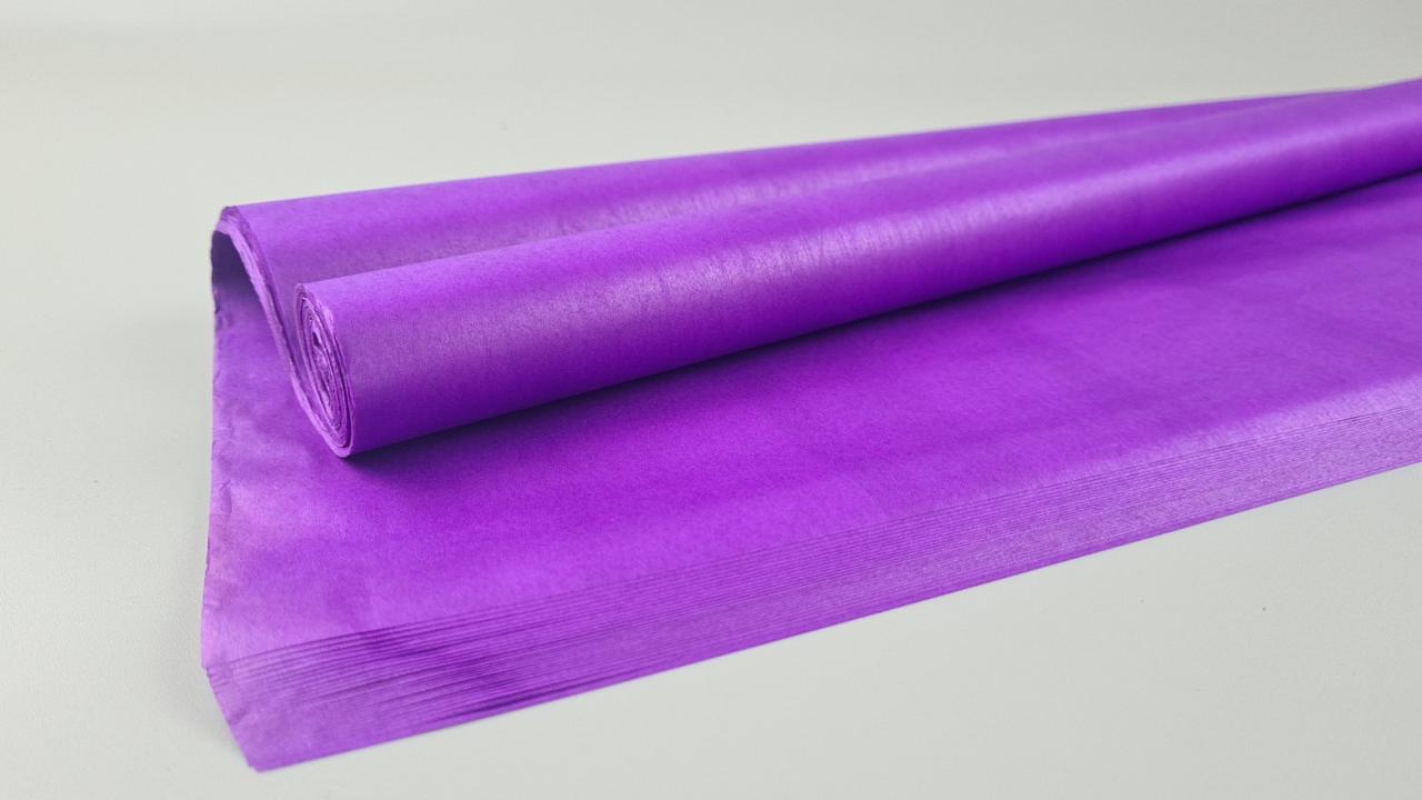 Папір "ТИШ'Ю" 50*70 см (604) для пакування квітів No45 фіолетовий (30 шт.), фото 1