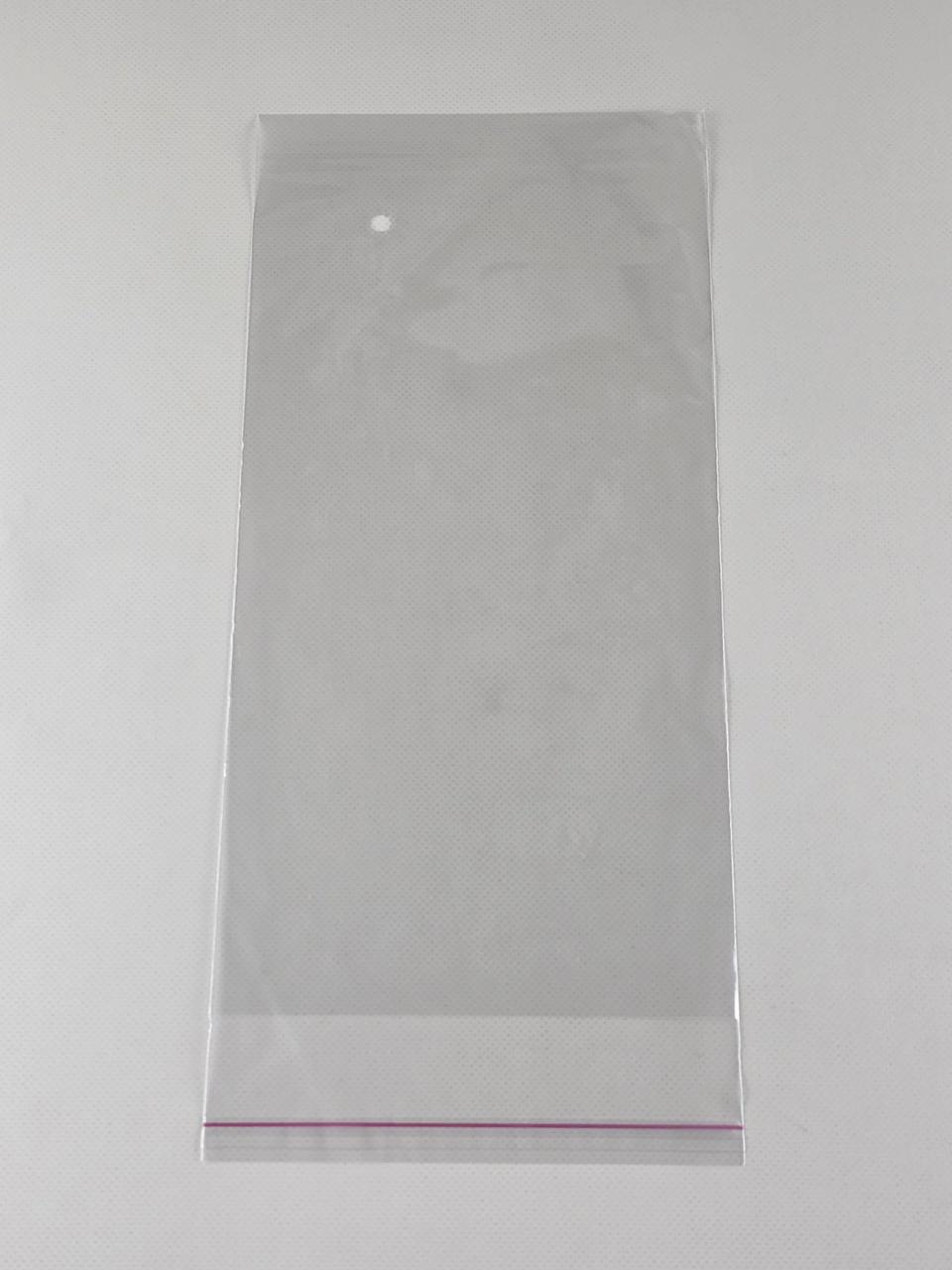 Пакет з отвором для виходу повітря прозорий поліпропіленовий + скотч 15*30+4/25 мк + скісч (1000 шт), фото 1