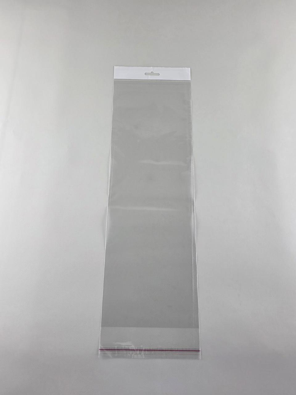 Пакети з липкою стрічкою і европодвесом 15см 45см 25мк (1000шт.), фото 1