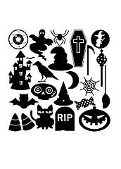 Набір наліпок з оракалу Halloween night 30 х 30 см, 023