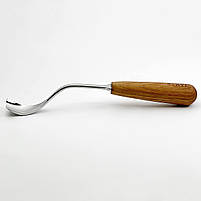 Стамеска клюкарза виборка кована 35мм STRYI Maestro для різьби по дереву, фото 2