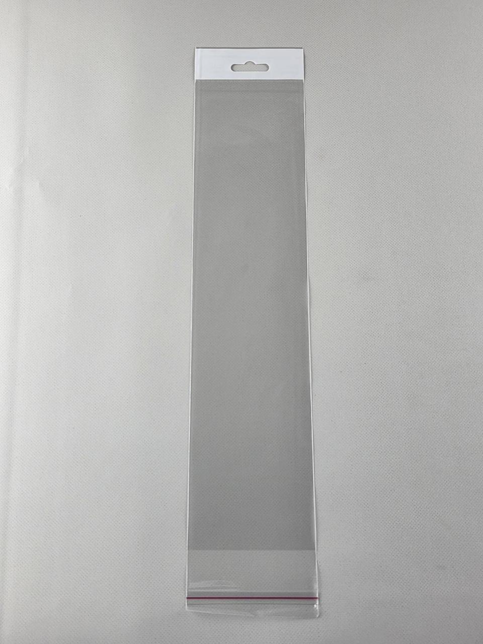 Пакети з липкою стрічкою і европодвесом 9см 36,5 см 25мк (1000 шт), фото 1