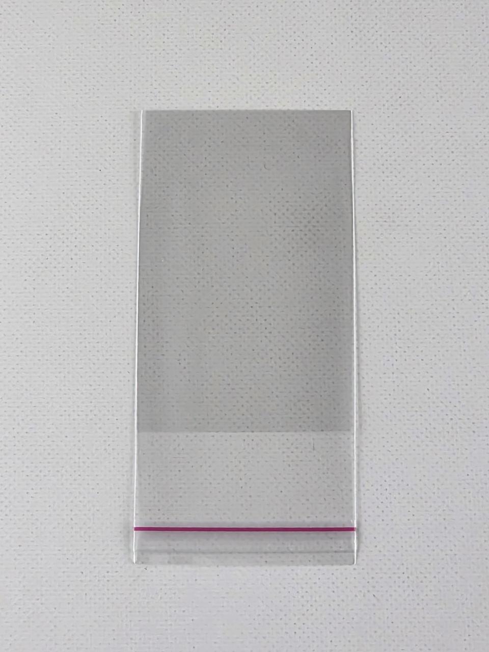 Пакети з клейкою стрічкою 5см x 9см, ТМ Майстер-ПАК, 25 мкм, упаковка 1000 штук, прозорі (8478456578), фото 1