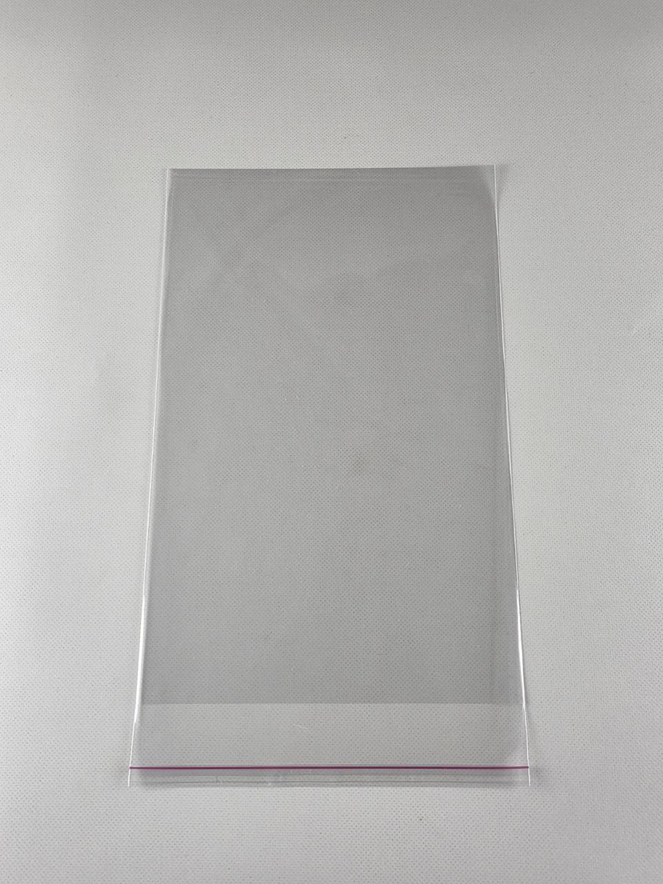 Пакети з клейкою стрічкою 20см x 32см, ТМ Майстер-ПАК, 25 мкм, упаковка 1000 штук, прозорі (1864245562), фото 1