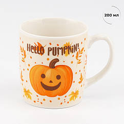 Кружка з ложечкою Hello Pumpkin!, 200 мл