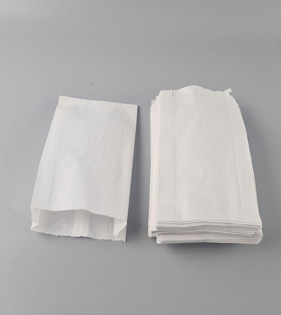 Бумажные пакеты саше крафт белый, 120х40х230, 40г/м2 (100 шт), фото 1