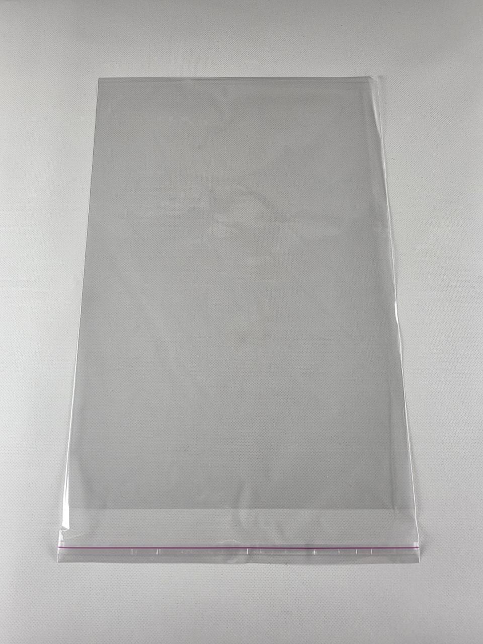 Пакети з клейкою стрічкою 28см x 42см, ТМ Майстер-ПАК, 25 мкм, упаковка 1000 штук, прозорі (18671681716), фото 1