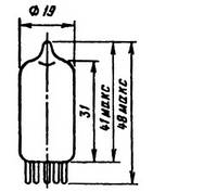 Радиолампа 6Ж2П высокочастотный пентод
