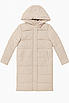 Жіноча зимова довга куртка бежева (YS001), фото 3
