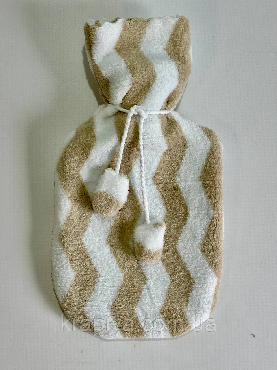 Грілка багаторазова водна в чохлі, водяна гумова грелка тепла для тіла рук ніг, дитяча доросла тип А, фото 1