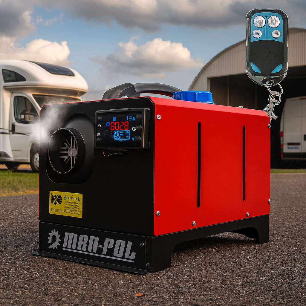 Автономний дизельний обігрівач MAR-POL M80951 12 кВт Webasto 230В/12В Для авто фургона складу Пульт + дисплей, фото 1