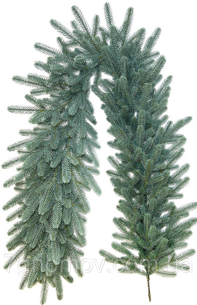 Гірлянда лита з пластикових гілок Жозефіна блакитна