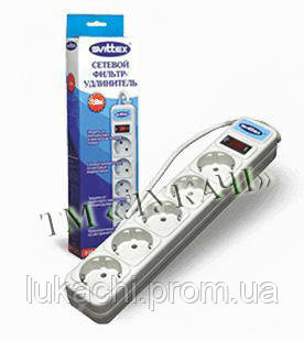 Сетевой фильтр Svittex SV-001 1.8м - фото 1 - id-p481496567