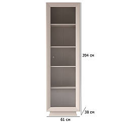 Вітрина у вітальню Ларго Класік REG1W 61 см кашемір у сучасному стилі