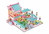 Конструктор M38-B1116 будиночок (вілла), 1092 деталі, фігурки, в коробці, 62-42,5-9см, фото 3