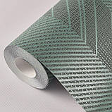 Шпалери вінілові 0.53 × 10.05 м Marburg 11503, зелені для спальні, вітальні, кухні, коридору, фото 5