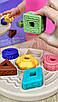 Геометричний сортер із текстурними елементами для малюків із фігурами Логічна гра пазл платформа 8 елементів, фото 3