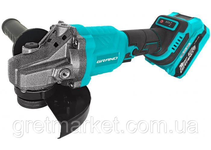 Болгарка акумуляторна GRAND МШУ-125/20BL-1 (коробка), фото 1