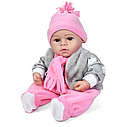 Дитяча лялька-пупс GD 0004 I UA музична Грайливий малюк в рожевому комбінезоні, фото 2