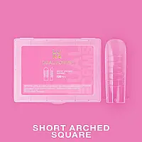 Luna Short Arched Square — Верхні форми для нарощування 120 шт.