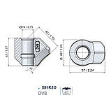 Різцетримач BETEK BHR20 з круглим хвостовиком Ø 18,7 мм DV8, фото 5