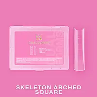 Luna Skeleton Arched Square — Верхні форми для нарощування 120 шт.