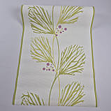 Шпалери вінілові 0.53 × 10.05 м Marburg 51522, біло-салатові для спальні, вітальні, кухні, коридору, фото 2