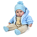 Дитяча лялька-пупс GD 0004 I UA музична Грайливий малюк в блакитній кофтинці, фото 2