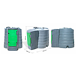 Резервуар пластиковий Metria 5000 літрів (5 куб) для дизельного палива, фото 5