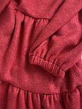 Дитяча тепла червона святкова сукня для дівчинки 7-14 років, фото 6