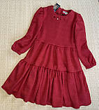 Дитяча тепла червона святкова сукня для дівчинки 7-14 років, фото 4