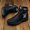 Зимові чоловічі шкіряні черевики чорні утеплені з натуральної шкіри на хутрі на зиму для чоловіків, розмір 40-45, фото 4