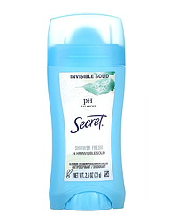 Твердий дезодорант Secret Invisible Solid Antiperspirant Deodorant Ph Balanced Shower fresh 73 гр