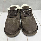 Зимові дитячі кросівки натуральний замш Itts 32-37 коричневий, фото 5