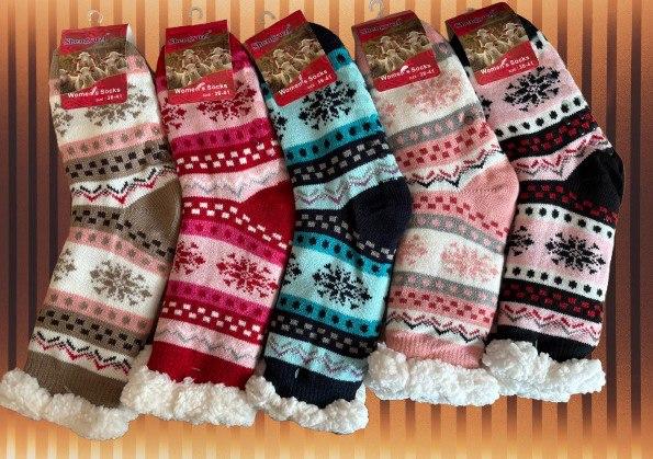 Шкарпетки вовняні на хутрі жіночі