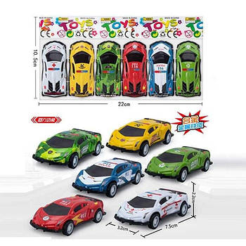 Ігровий набір машин 6шт металопластик, інерція, 123-2G G-Rich