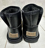 Зимові дитячі угги натуральна шкіра  Itts 31-36 чорний, фото 6