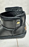 Зимові дитячі угги натуральна шкіра  Itts 31-36 чорний, фото 7